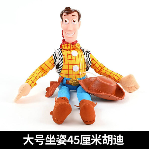 Big sitting position / As shown in figure - Lovely Toy Story Sherif Woody Car Doll Plush Toys Outside Hang Toy Cute Auto Accessories Car Decoration Toy Christmas Gift