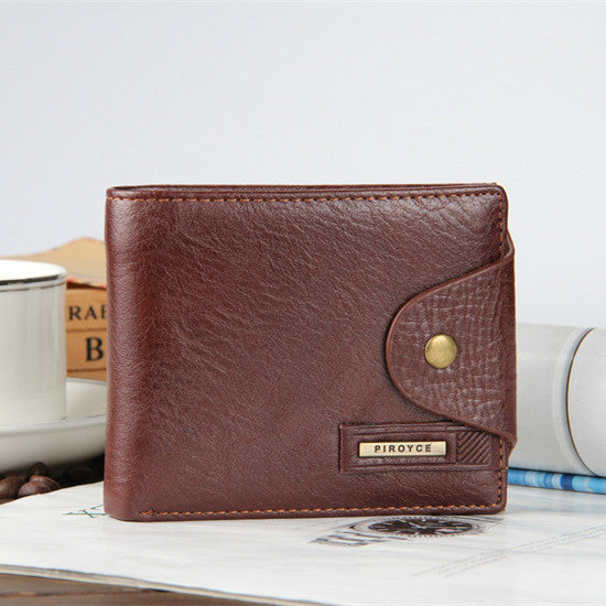 Horizontal coffee - 2018 New brand high quality short men's wallet ,Genuine leather qualitty guarantee purse for male,coin purse, free shipping