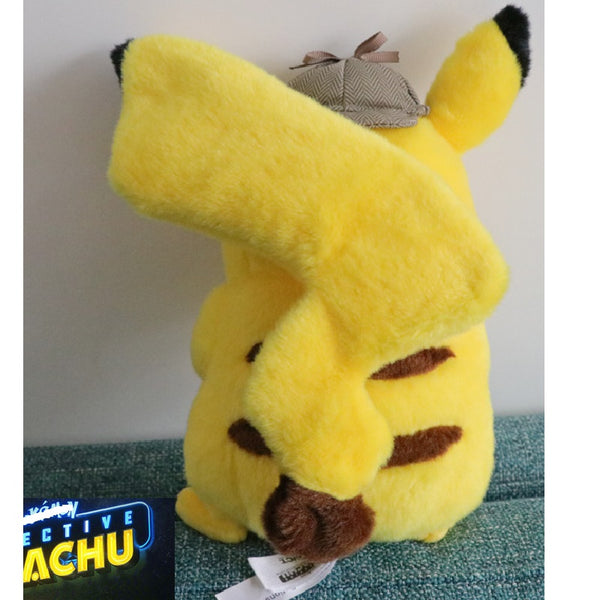 [variant_title] - 45 CM Movie Detective Pikachu Figure Plush Doll Toy Pikachu High Quality Plush Doll Model Children's Birthday Gift Toys