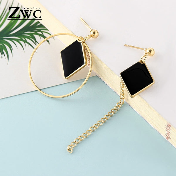 ZWC Fashion New Women's Acrylic Drop Earrings Hot Selling Long Dangling Earrings Gift For Women Party Wedding Jewelry Brincos