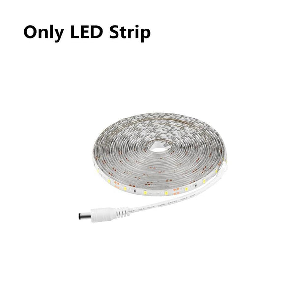 Only LED Strip / Warm White / 1M - Wireless PIR Motion Sensor LED Strip light 12V Auto on/off Stair Wardrobe Closet kitchen Night lamp 110V 220V 1M 2M 3M 4M 5M