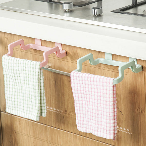 [variant_title] - Plastic Hanging Trash Garbage Bag Stand Dishcloth Holder Cupboard Cabinet Hanger Door Back Towel Storage Rack Simple Waste Bag