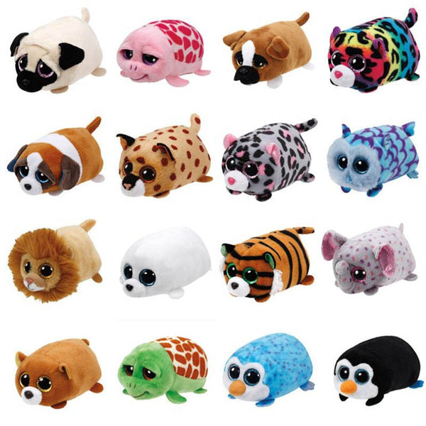 [variant_title] - TY Beanie Boo teeny tys Plush - Icy the Seal 9cm Ty Beanie Boos Big Eyes Plush Toy Doll Purple Panda Baby Kids Gift Mini Toys