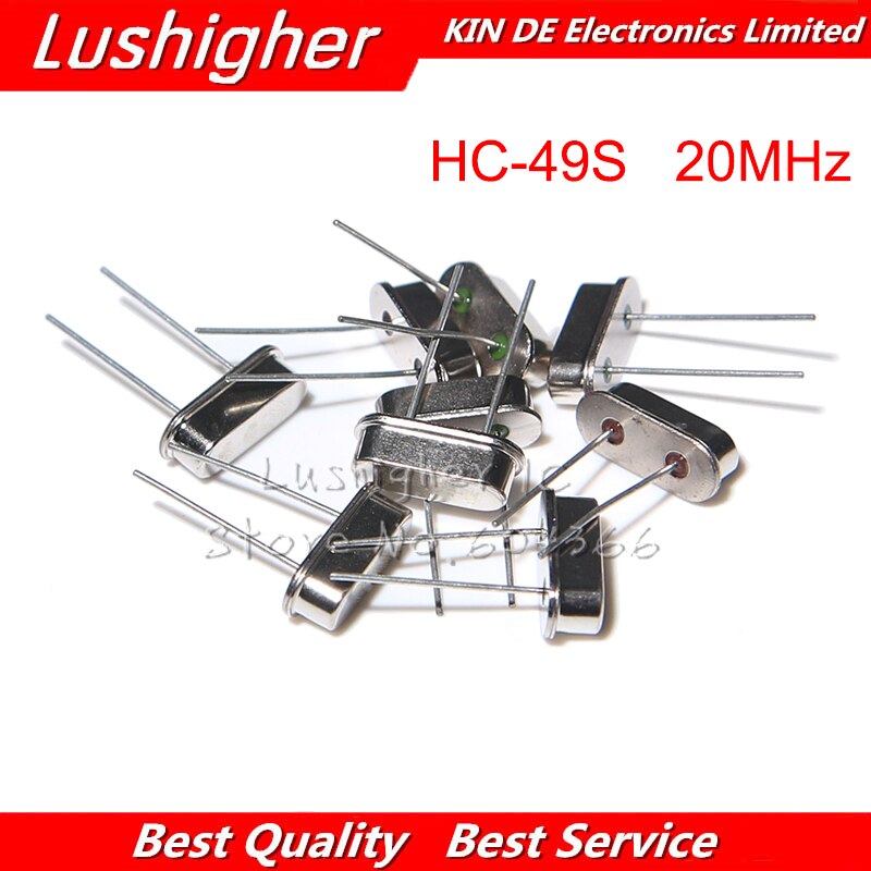 Default Title - 10pcs HC-49S 20MHz 20.000mhz HC49S 20M 20ppm 20pF Quartz Resonator