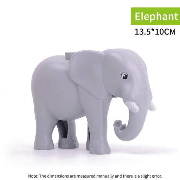 1016 - Animal Series Model Figures Big Building Blocks Animals Educational Toys For Kids Children Gift Compatible With Legoed Duploe