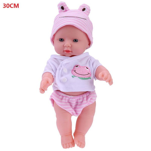30CM G - 41cm Newborn Baby Simulation Doll Soft Children Reborn Doll Toy Boy Girl Emulated Doll Kids Birthday Gift Kindergarten Props