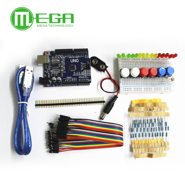 Default Title - 1set new Starter Kit UNO R3 mini Breadboard LED jumper wire button for Arduino compatile