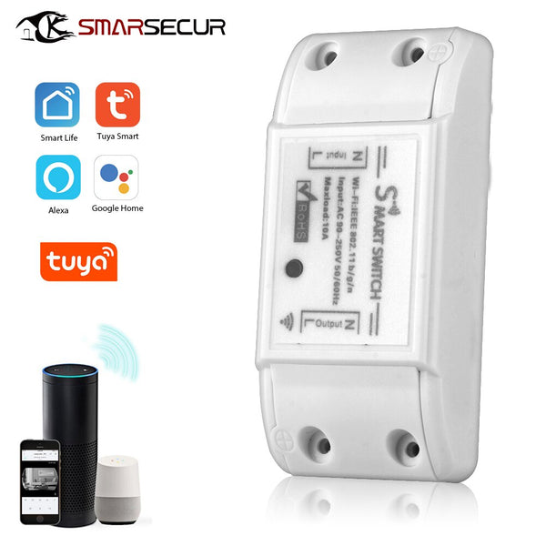 [variant_title] - Tuya Wifi Switch DIY Wireless Remote Domotica Light Smart Home Automation Relay Module Controller Work with Alexa
