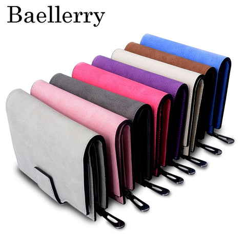 [variant_title] - Wallet Women Vintage Fashion Top Quality Small Wallet Leather Purse Female  Money Bag Small Zipper Coin Pocket Brand Hot !!