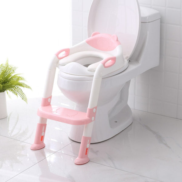 [variant_title] - MUQGE Hot Sale Baby Child Potty Toilet Trainer Seat Step Stool Ladder Adjustable Training Chair 2 Color Options