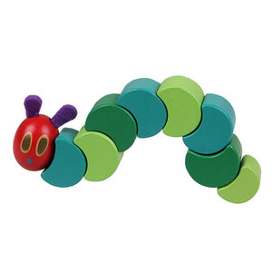 [variant_title] - Wooden Blocks Kids Flexible Blocks Montessori the Very Hungry Caterpillar Toys for Children G0388 (Multicolor)