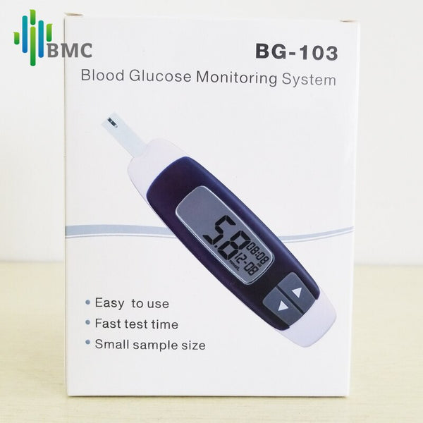 [variant_title] - BMC Mini Blood Glucose Meter Suger Meter with Test Strips Smart Diabete Test Machine Family Health Care Sugar Detection Monitor