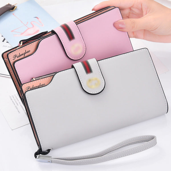 [variant_title] - PU Leather Women's Wallet Female wallet card Holder purse for women portefeuille cartera mujer femme carteira feminina