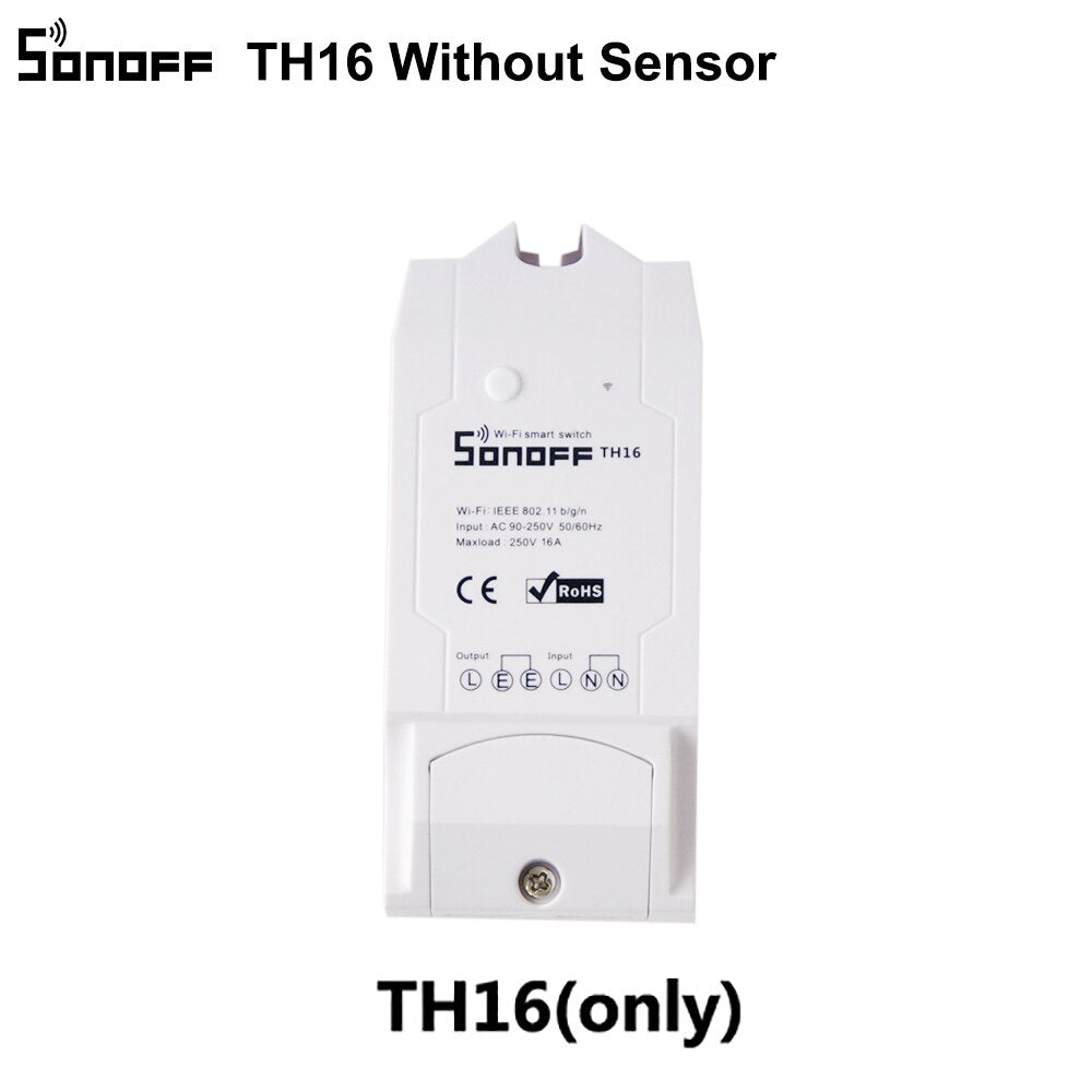 Sonoff TH16 - Sonoff TH16 Smart Wifi Switch Monitoring Temperature Humidity Wifi Smart Switch Home Automation Kit Works With Alexa Google Home