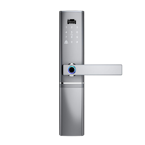 Silver - Fingerprint Door lock, Waterproof Electronic Door Lock Intelligent Biometric Door Lock Smart Fingerprint Lock