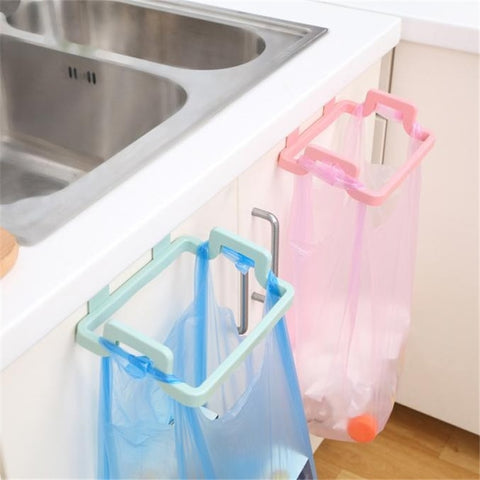 [variant_title] - Foldable Creative Hanging Trash Rubbish Bag Holder Garbage Rack Cupboard Cabinet Storage Hanger for kitchen sep 10