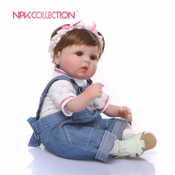 [variant_title] - NPKCOLLECTION Silicone Reborn Baby Dolls Baby Realistic Alive Boneca Bebe Lifelike Real Girl Doll Reborn Birthday Christmas