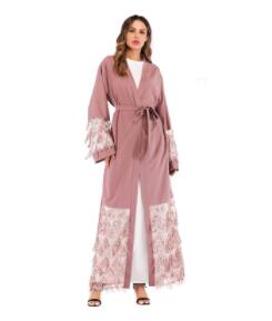 only Cardigan / L - 2019 New arrival turkish dubai islamic clothing  new fashion open kimono for women abaya muslim worship service dress kaftan