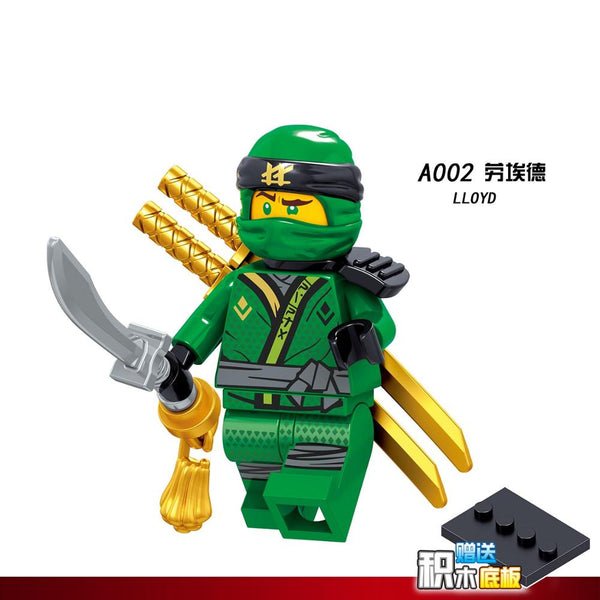 Apricot - For legoing NinjagoES Ninja Motorcycle Figures Kai Jay Zane Nya Lloyd With Weapons Action Building blocks bricks toys legoings