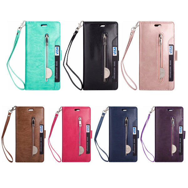 [variant_title] - S6 Case For Etui Samsung S6 Case Flip Phone Cover Hoesje Samsung Galaxy S6 Edge Case Leather 9 Card Holder Wallet Bags Coque S6