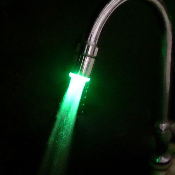 [variant_title] - Luminous LED Water Faucet Shower Tap Temperature Sensor Intelligent Light-up Water Nozzle Head Light Kitchen Faucets 3Color