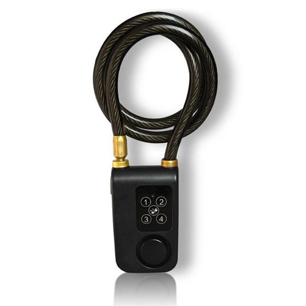 Black Password - Waterproof Smart Bluetooth Lock Automatic Alarm Mobile Phone APP Unlocking Keyless for Bike/ Motorcycle/ Gate Lock