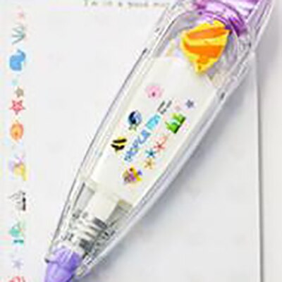 U - Baby Drawing Toys Child Creative Correction Tape Sticker Pen Cute Cartoon Book Decorative Kid Novelty Floral Adesivos Label Tape