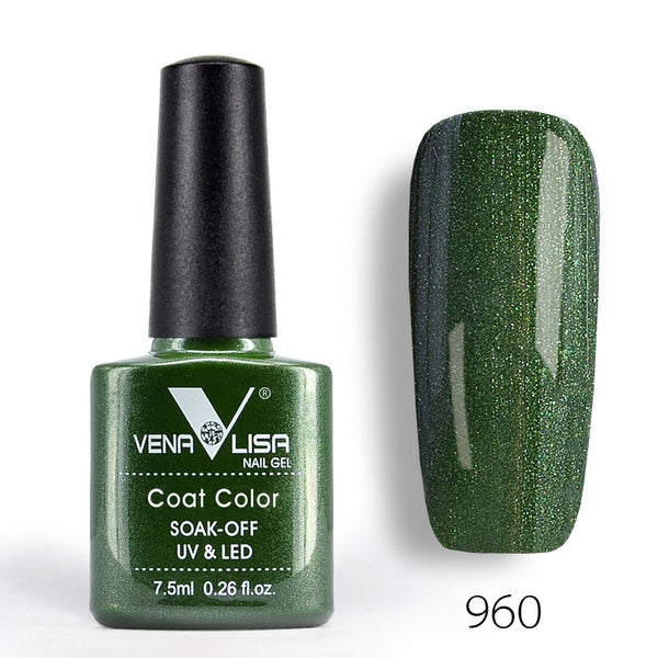 960 - New Free Shipping Nail Art Design Manicure Venalisa 60Color 7.5Ml Soak Off Enamel Gel Polish UV Gel Nail Polish Lacquer Varnish