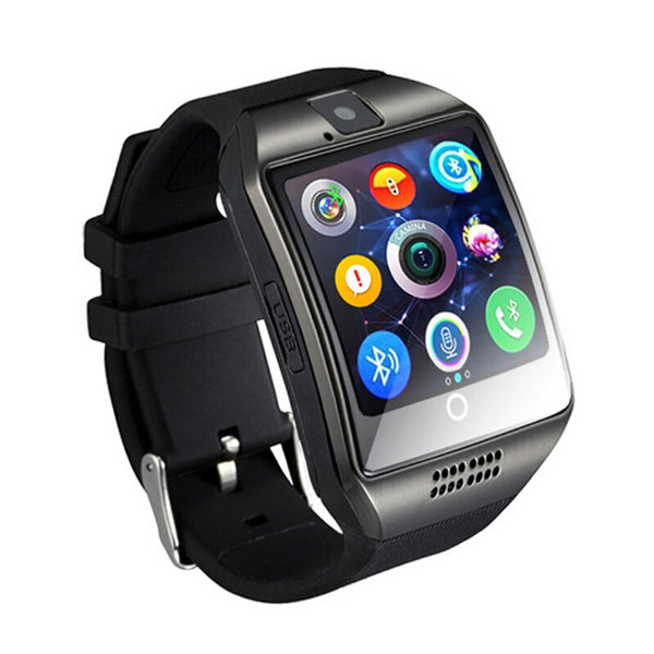 [variant_title] - Smart Watch Q18 Passometer Smart Clock with Touch Screen Camera TF card Bluetooth Smartwatch for Android IOS Phone Men Watch