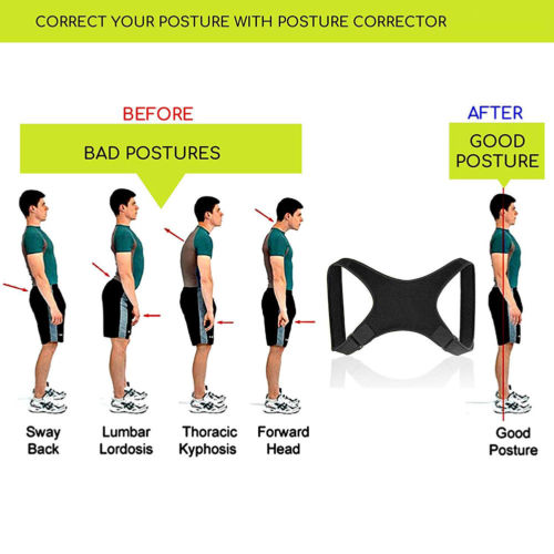 [variant_title] - New Spine Posture Corrector Protection Back Shoulder Posture Correction Band Humpback Back Pain Relief Corrector Brace