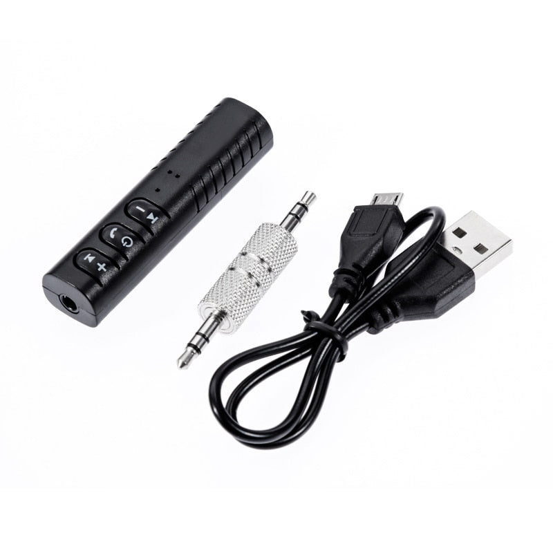 Auto Mini 3.5MM Cable Jack AUX Bluetooth Receiver Car Kit Audio