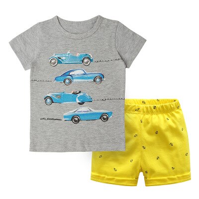 as photo-691 / 2T - VIDMID Baby boys clothing sets for kids boys short sleeve t-shirts shorts kids new T-shirt pants children's clothing set 7055