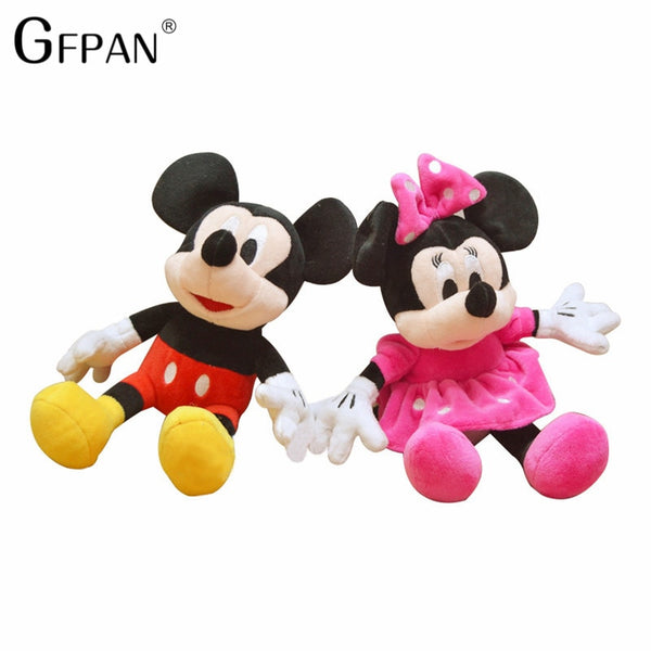 [variant_title] - GFPAN 1 Pcs 30cm Hot Sale Lovely Mickey Mouse& Minnie Mouse Stuffed Soft Plush Toys High Quality Gifts Classic Toy For Girls