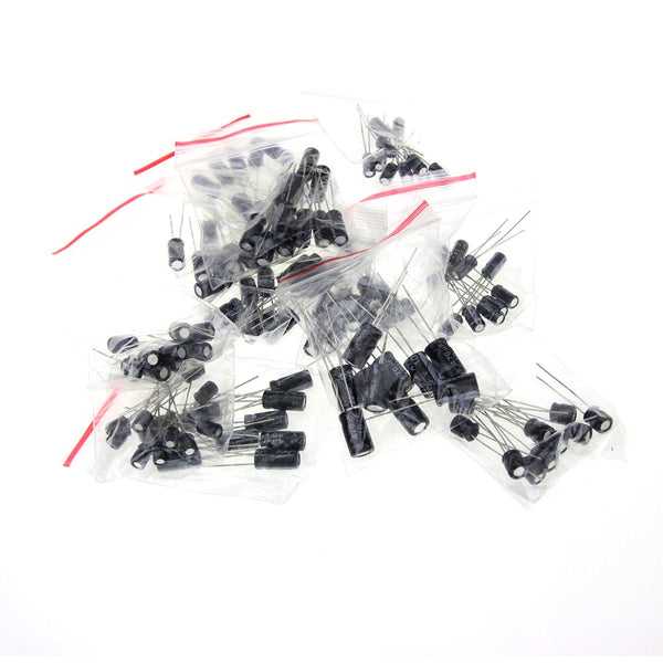 [variant_title] - 120pcs/set 12 Values 0.22UF-470UF Aluminum Electrolytic Capacitor Assortment KIT