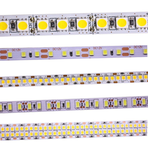 [variant_title] - SMD 2835 5630 5050 60/120/240/480LEDs/m RGB LED Strip 5M 300/600/1200/2400LEDs/m  DC12V 24V W RGB LED Light Strips Flexible Tape