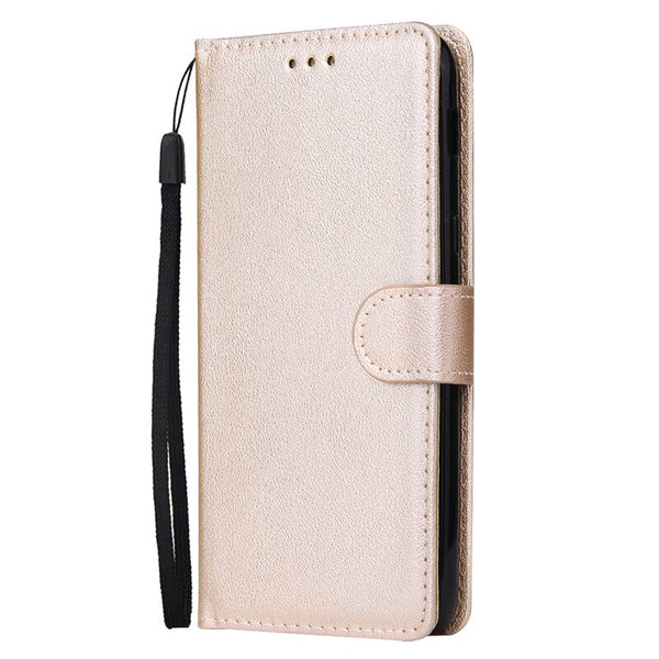 Gold / For Samsung A10 Case - For Samsung Galaxy A50 Leather Case on for Coque Samsung A10 A20 A30 A40 A50 A70 Cover Classic Style Flip Wallet Phone Cases