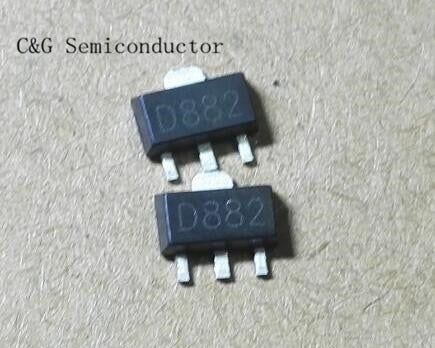 Default Title - 20PCS 2SD882 D882 SMD Transistor 2A high current transistor SOT89