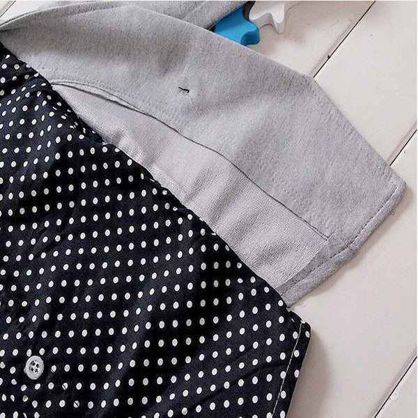 [variant_title] - Toddler Summer 2019 Kid Boys Clothes Formal Dot Bowtie Long Sleeve Shirt+Pants Boys Outfits Causal Kids Clothing For Boys Sets