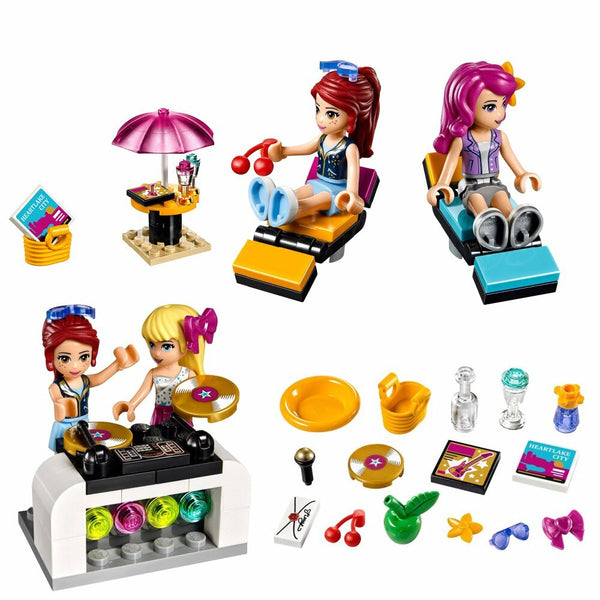 [variant_title] - 684 Pcs 10407 Friends Pop Star Tour Bus Building Blocks 41106 Legoing Friends Figures Bricks Toys for Children Model Toys Gift (no original box)