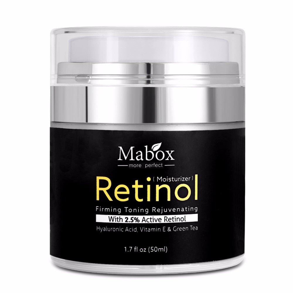 Default Title - Mabox 50ml Retinol 2.5%Moisturizer Face Cream Hyaluronic Acid AntiAging Remove Wrinkle Vitamin E Collagen Smooth Whitening Cream