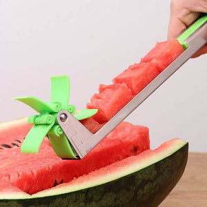 [variant_title] - Watermelon Windmill Cutter Stainless Steel Cutting Watermelon Artifact Fruit Cutting Artifact Creative Style Cutting Fruit Slice