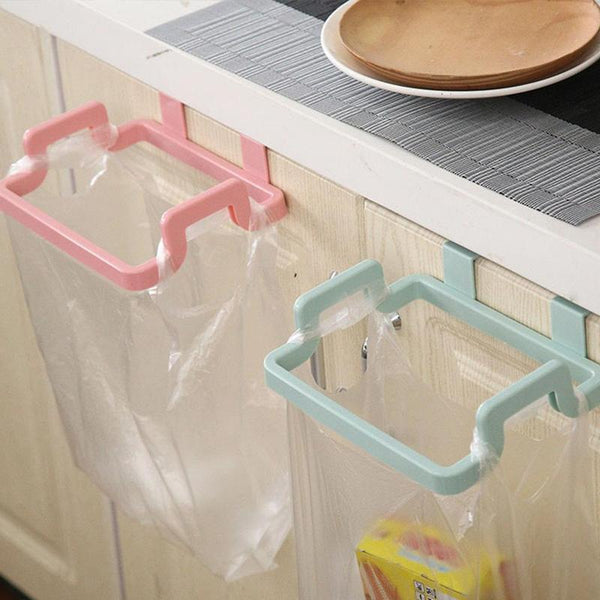 [variant_title] - 1PC Hot Creative  Foldable Hanging Cupboard Cabinet Storage Hanger Trash Rubbish Bag Holder Garbage Rack for kitchen