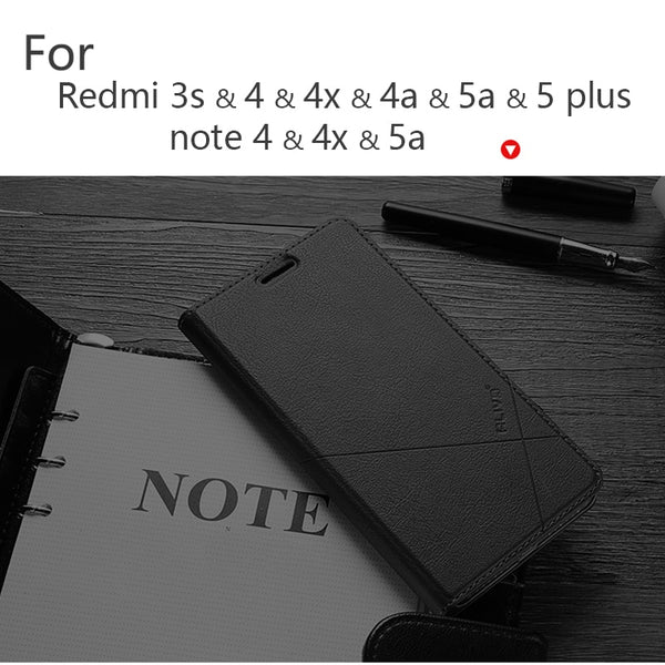 [variant_title] - Hand Made For Xiaomi Redmi note 7 6 5 4x 5a redmi 6a 6 pro 3s 4 pro 4a 5a Leather Case For Redmi 5 Plus Fashion PU Flip Cover