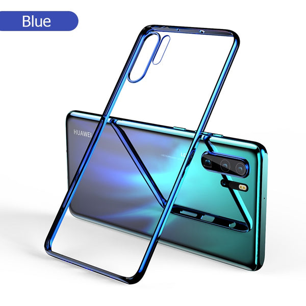 [variant_title] - For Huawei P30 Pro Case 3D Laser Plating Luxury TPU Soft Clear Cover For Huawei P30 Lite Bright Crystal Phone Cases