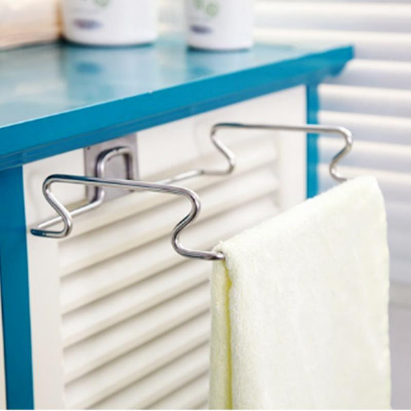 [variant_title] - Hanging Trash Rubbish Bag Holder Stainless Steel Papelera Garbage Rack Cupboard Cabinet Storage Rag Garbage Hanger Trash Can Bin