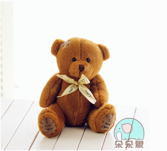 dark brown / 18cm - 1pc 15cm Patch Bear Dolls Teddy Bear Soft Toy Bear Wedding Gifts Baby Toy Birthday gift brinquedos Soft toys