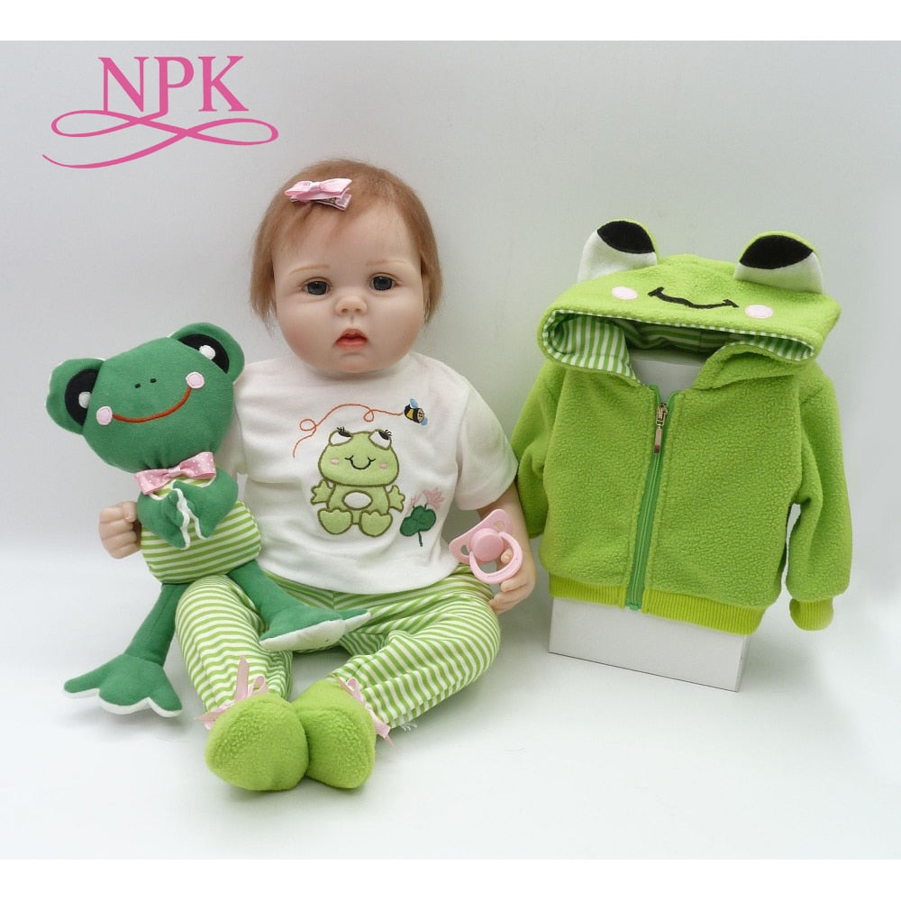 Default Title - NPK Realtouch 55cm Silicone adora Lifelike Bonecas Baby newborn realistic magnetic pacifier bebes reborn dolls babies toy