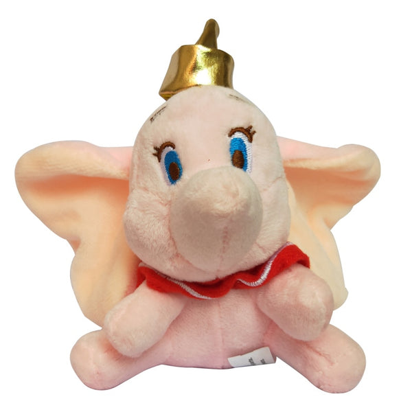 Pink - 12cm Cute Dumbo Stuffed Animal Plush Toys Small Pendant Lovely Peluche Cartoon Elephant Doll Presents for Children Key Chain