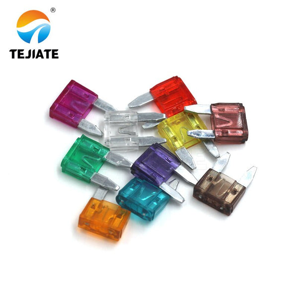 [variant_title] - 100PCS MINI Car Fuses 3A 5A 7.5A 10A 15A 25A 30A 35A 25A 40A Amp with Box Clip Assortment Auto Blade Type Fuse Set Truck