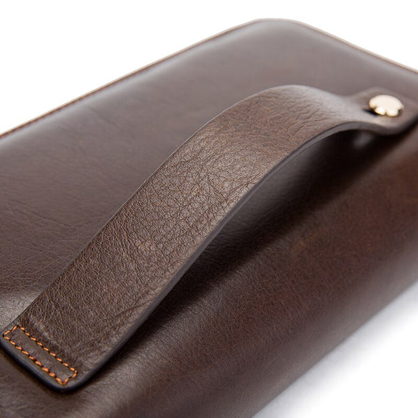 [variant_title] - MVA Men's Clutch Male Wallet Men's Genuine Leather Double Zipper Clutch Bags purse for men Passport Phone Wallets credit card
